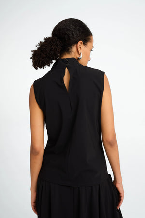 jane lushka naomi tech jersey top in black (back)