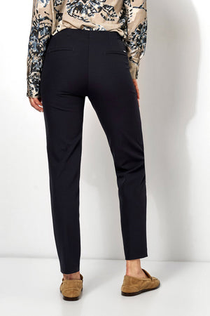 Relaxed by Toni Alessa tailored slim leg trousers in navy (back)