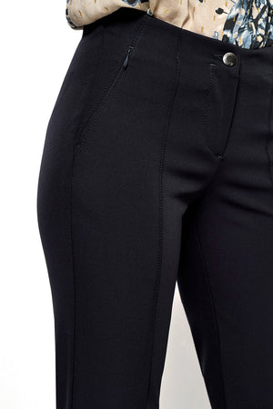 Relaxed by Toni Alessa tailored slim leg trousers in navy (detail)