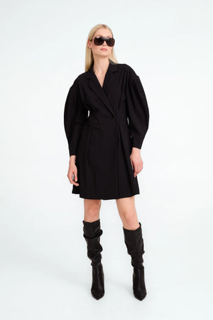 jane lushka kansas blazer dress in black