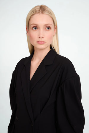 jane lushka kansas blazer dress in black