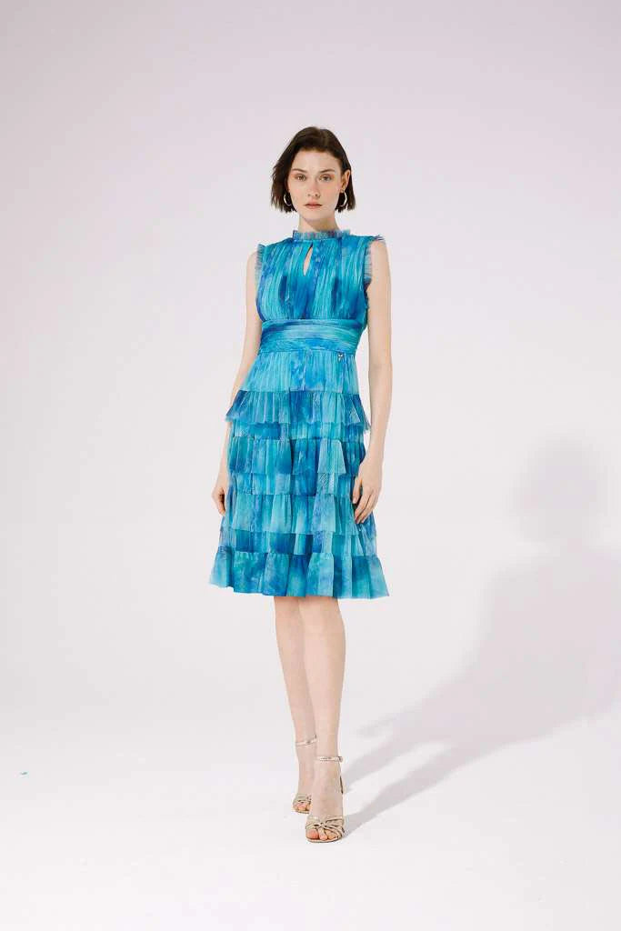 Goa goa layer tulle dress in teal