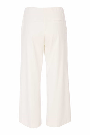 naya wide leg elastic waist trousers in cream (back)