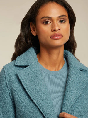 beaumont tara 2in1 coat in teal (detail)