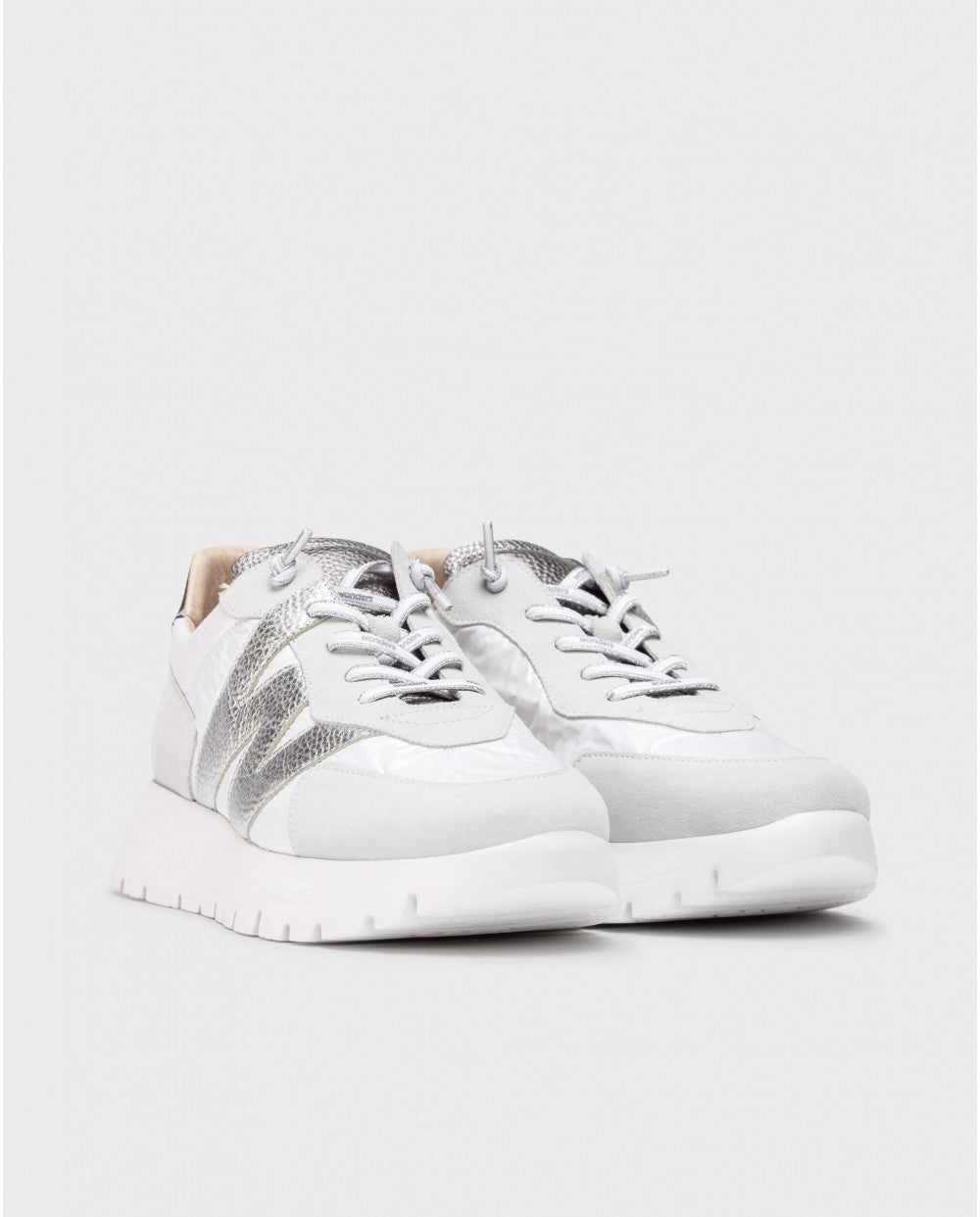 wonders oslo runners in white&silver (front)