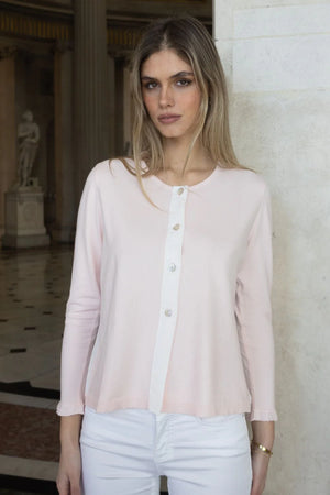 no2moro marzo swing knit in pink (front)