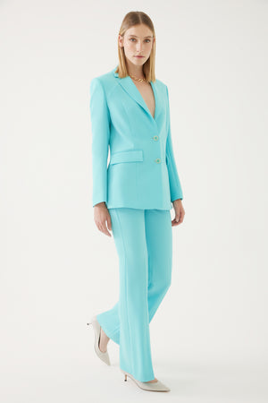 Exquise turquoise longline button up blazer
Product code 4205006