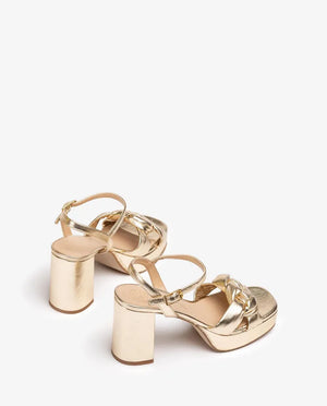 unisa olney braided chunky sandal in gold